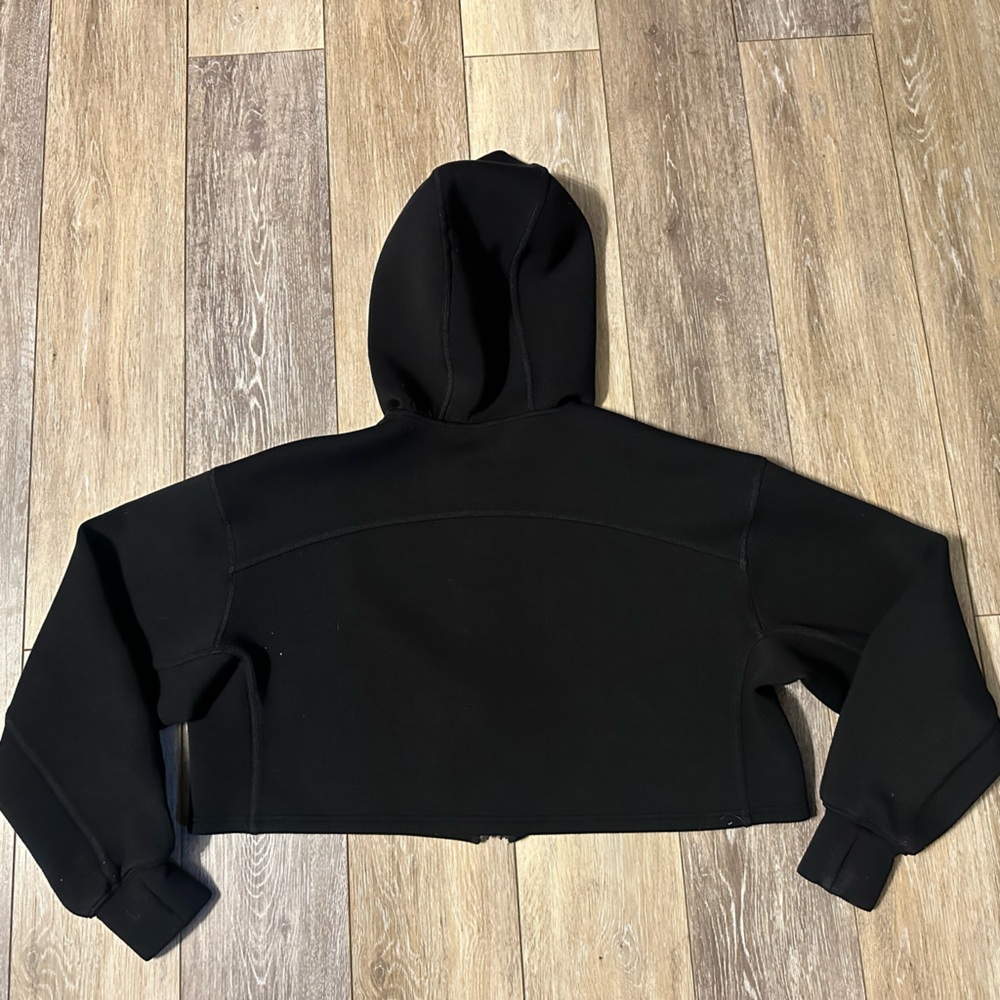 Altar’d State Black Cropped Zip-Up Hoodie - Picture 2 of 5